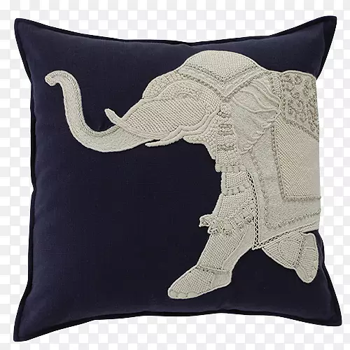 投掷枕头垫夹艺术.大象图案枕头