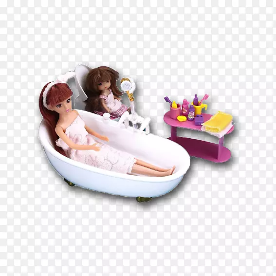 澄海区芭比娃娃玩具淘宝娃娃和浴缸