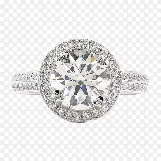 钻石光彩夺目的身躯穿孔珠宝纯银钻石戒指钻石广告