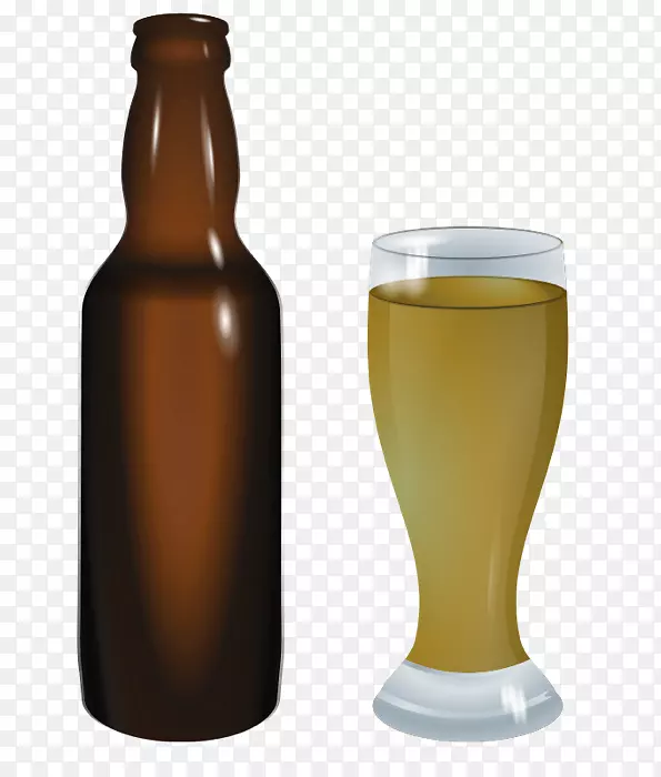 啤酒鸡尾酒啤酒瓶夹艺术-啤酒瓶剪贴画