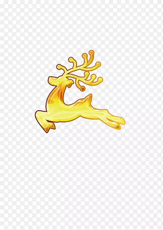 圣诞老人，驯鹿，圣诞节-漂浮的圣诞驯鹿