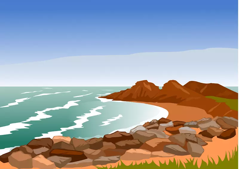 海岸免费内容剪贴画-岩石剪贴画