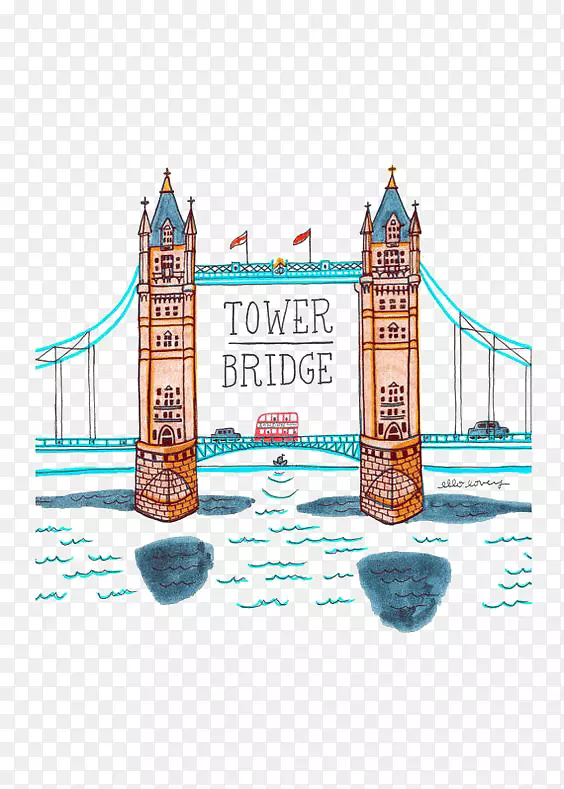 伦敦塔桥大本塔大桥泰晤士河大桥伦敦大桥