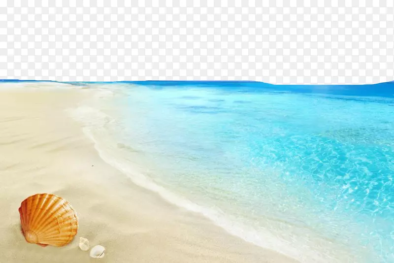 海滩福基海-蓝色海水