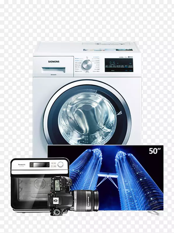 洗衣机蓝色科学洗衣机