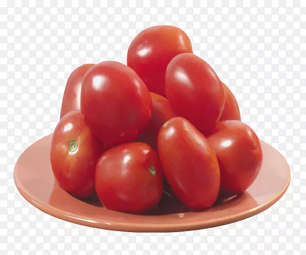 李子番茄、樱桃番茄、炒番茄和炒鸡蛋