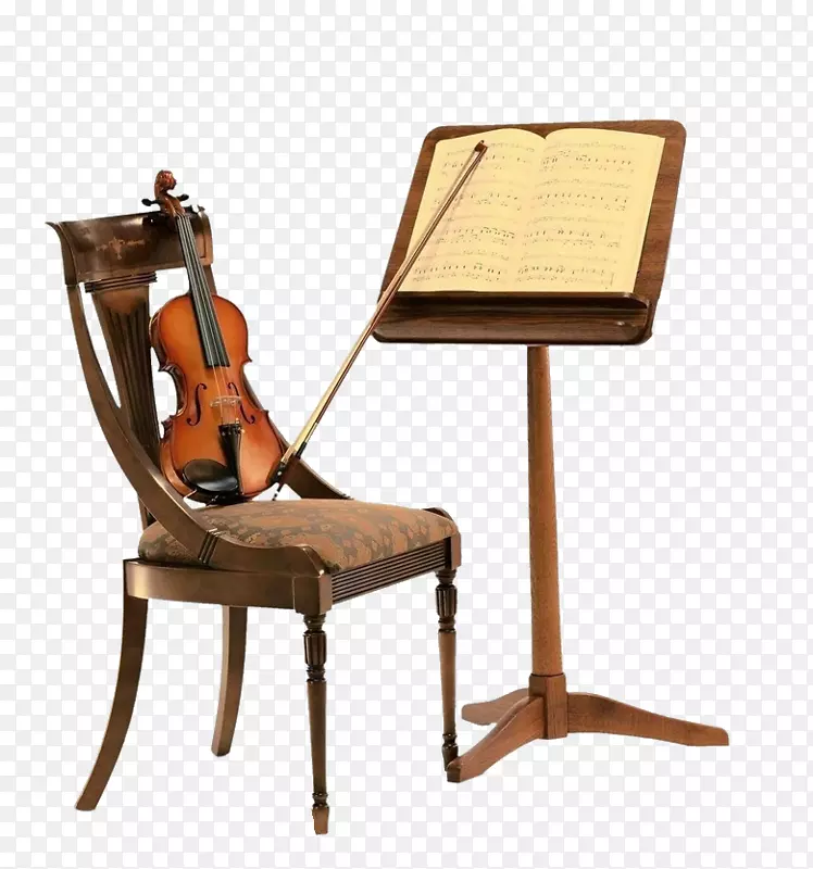 小提琴乐谱音乐会小提琴椅