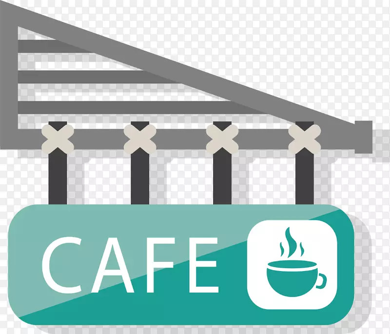 咖啡厅面包店-绿色咖啡店牌匾