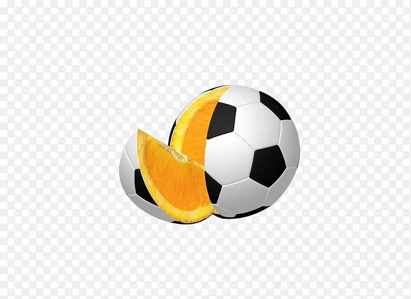 橙汁足球场足球运动员-足球