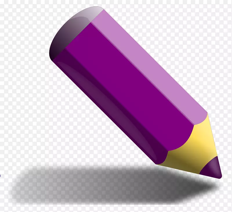彩色铅笔画夹艺术.紫色剪贴画