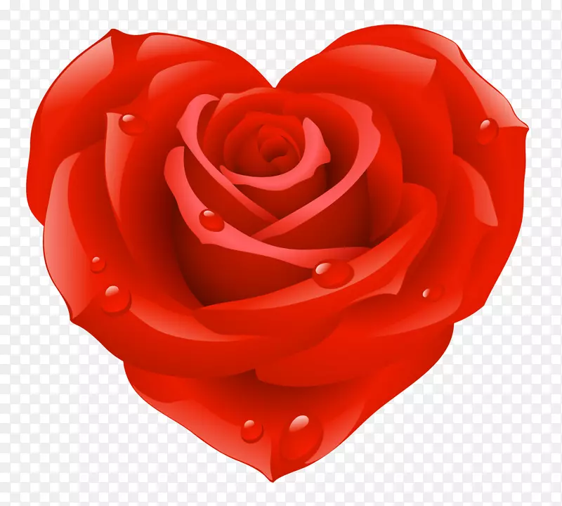 心情人节玫瑰剪贴画-红玫瑰心