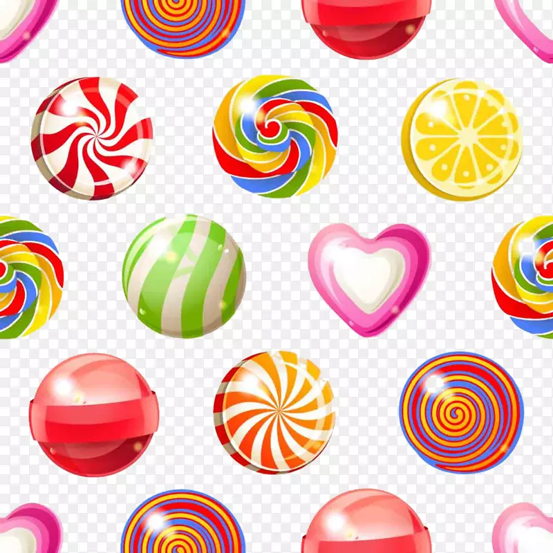 棒棒糖棉花糖果硬糖-彩色糖果图片材料