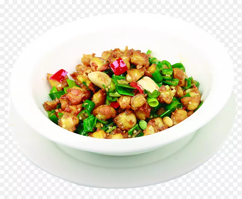 炸鸡干锅鸡鱿鱼作为食物亚洲菜-小炸鸡软骨