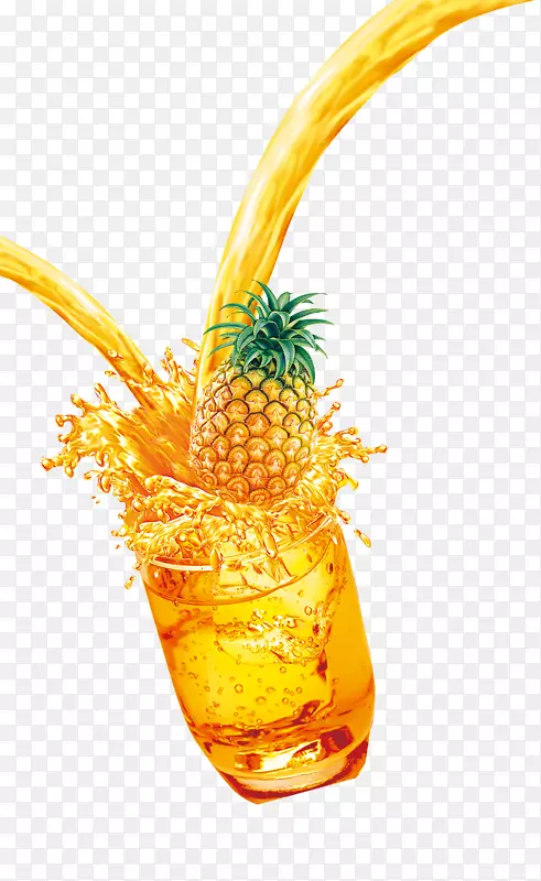 橙汁菠萝麦台鸡尾酒-果汁饮料图片材料
