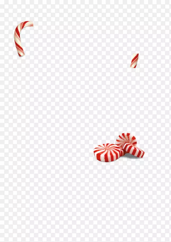 糖果薄荷魅力手镯图案-浮动红色糖果