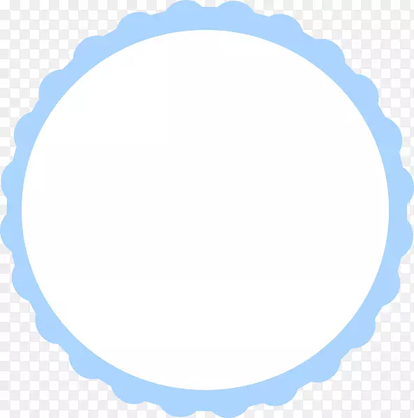 圆形蓝色区域-扇贝框架