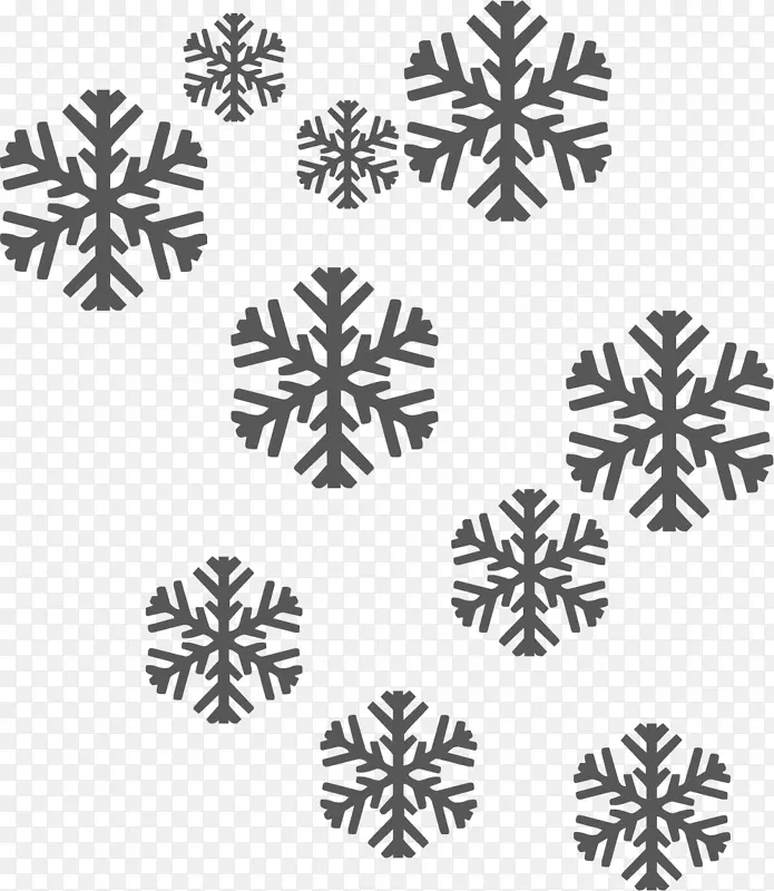 圣诞雪花图标-创意雪花背景