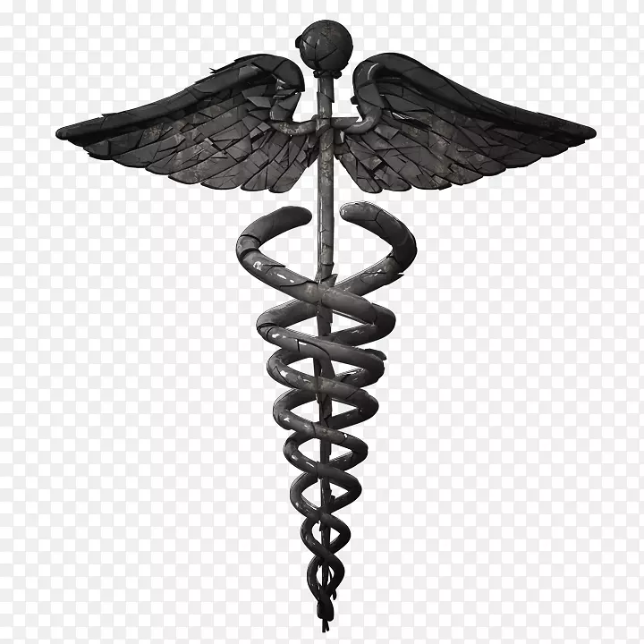 卡德修斯作为医护人员的象征，卡杜修斯作为医学剪贴画的象征.护理符号的图片