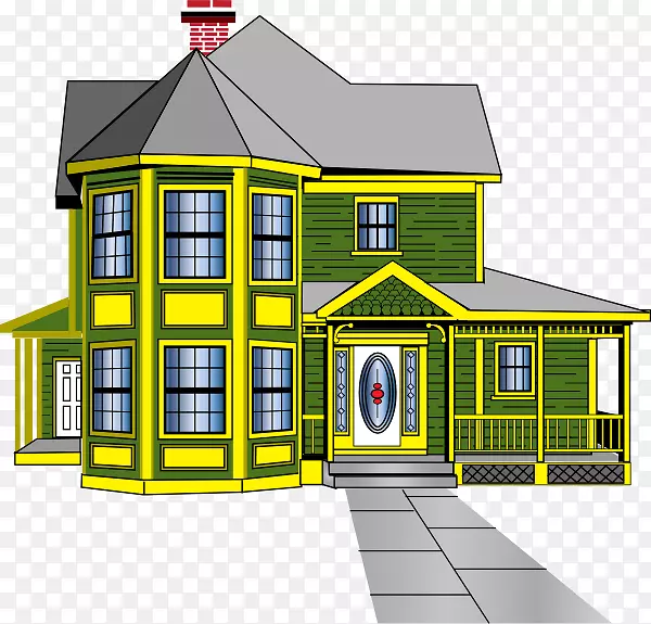 姜饼屋别墅剪贴画-房子的图像