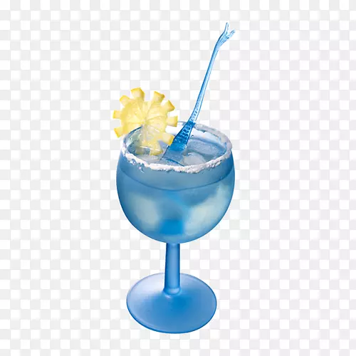 鸡尾酒汁，软饮料，蓝色夏威夷蓝泻湖-蓝色果汁