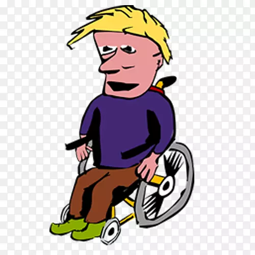 轮椅残疾人剪辑艺术-残疾人在轮椅上