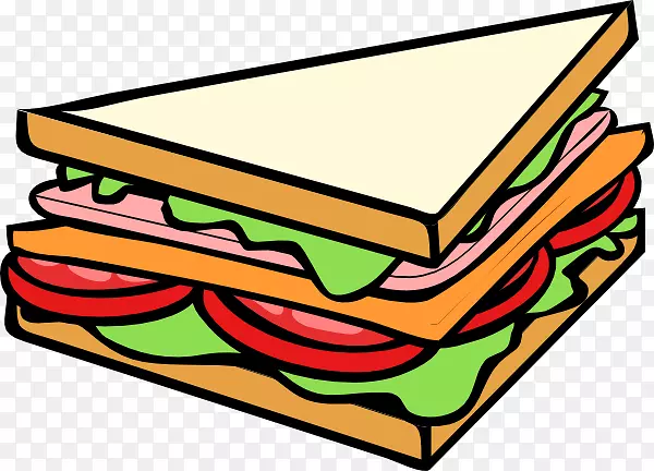 潜艇三明治火腿奶酪三明治早餐三明治分三明治