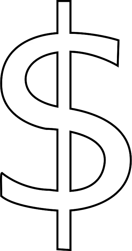 美元符号货币符号剪贴画-玩货币剪贴画