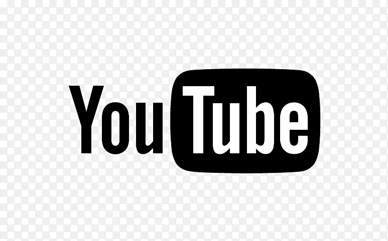 YouTube标志电视节目-兰邦黑色n白色