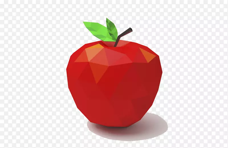 苹果拼贴-三角形拼贴苹果