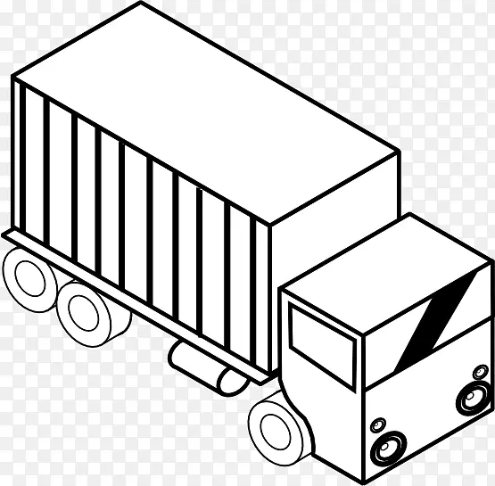 搬运工物流卡车运输剪贴画-iso 216