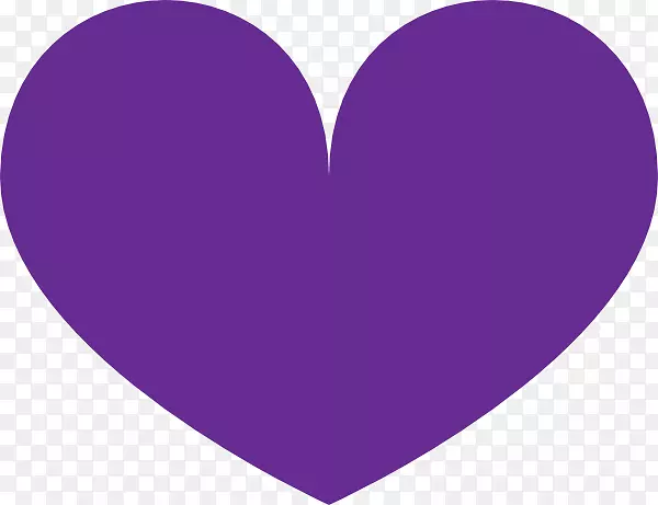 紫心皇室-免费剪贴画-心脏剪辑