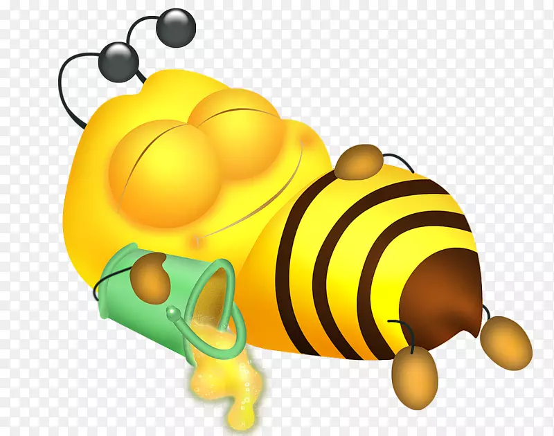 蜜蜂昆虫剪贴画睡觉的蜜蜂