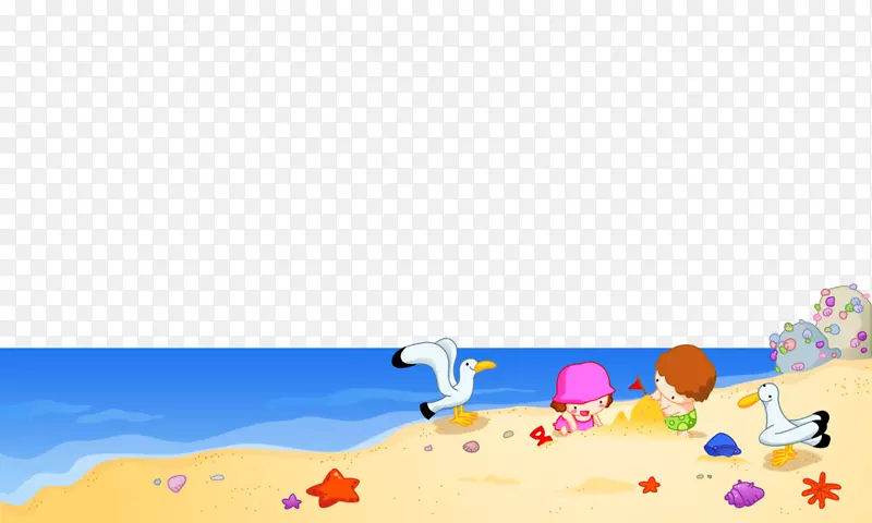儿童海滩海滨玩具度假村-沙滩