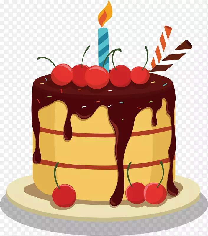 生日蛋糕派对周年-巧克力蛋糕