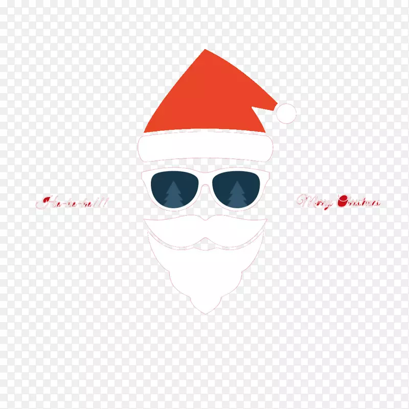 太阳镜海报-圣诞老人戴太阳镜背景