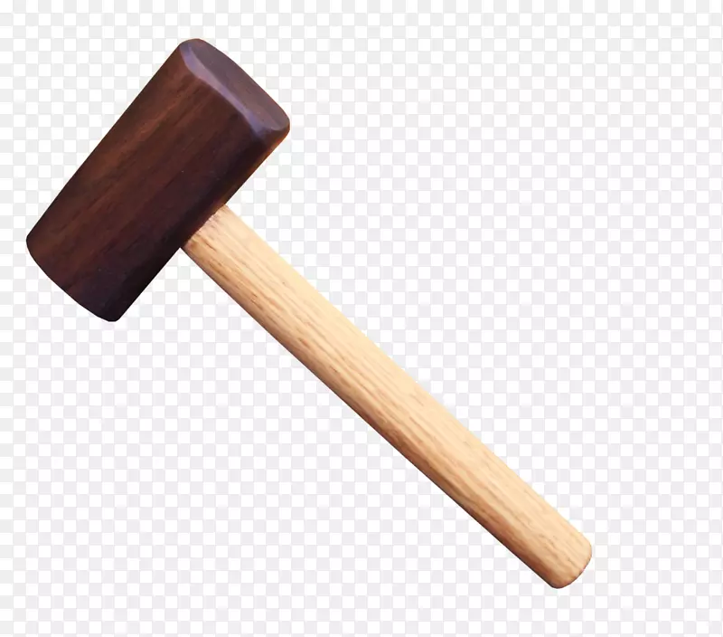 锤子木槌-漂亮的棕色木锤