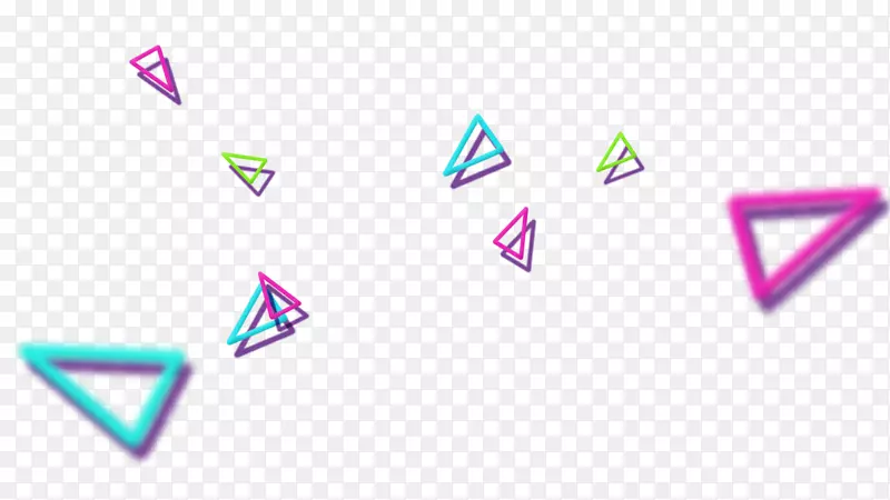 三角形几何抽象艺术几何抽象浮动色三角形