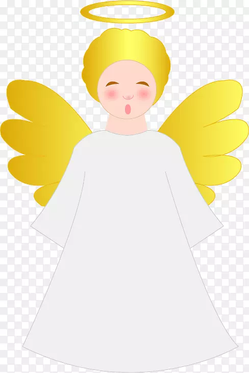 天使剪贴画-卡通天使