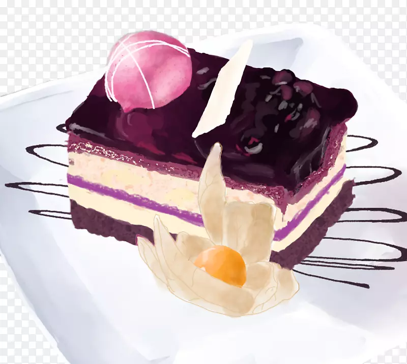 芝士蛋糕玉米饼蓝莓派巧克力蛋糕蓝莓蛋糕涂料