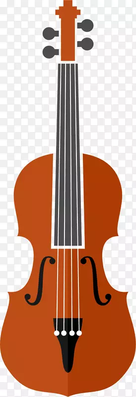 小提琴大提琴中提琴卡通小提琴