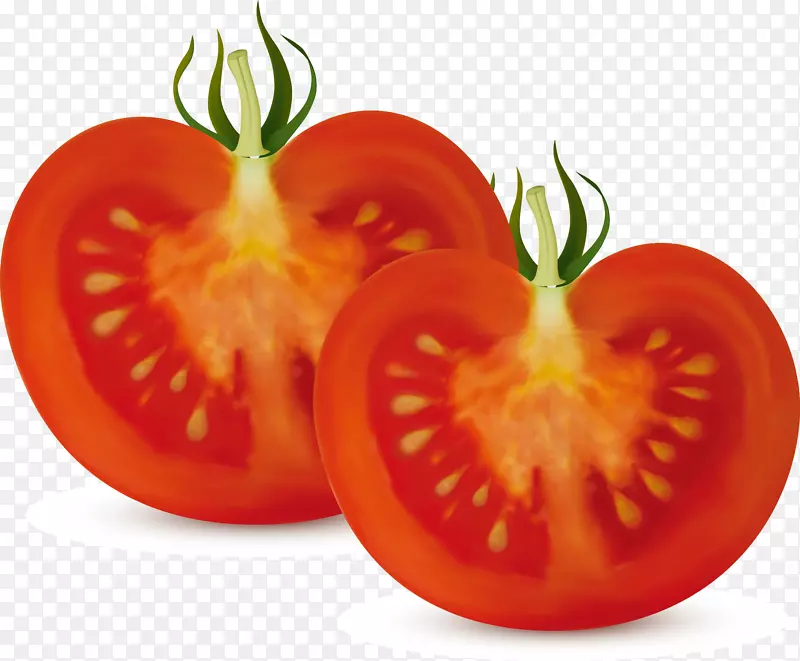 番茄酱蔬菜夹艺术切番茄