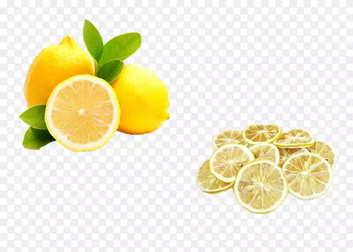 新鲜柠檬，柠檬汁，苹果醋-新鲜柠檬和柠檬片