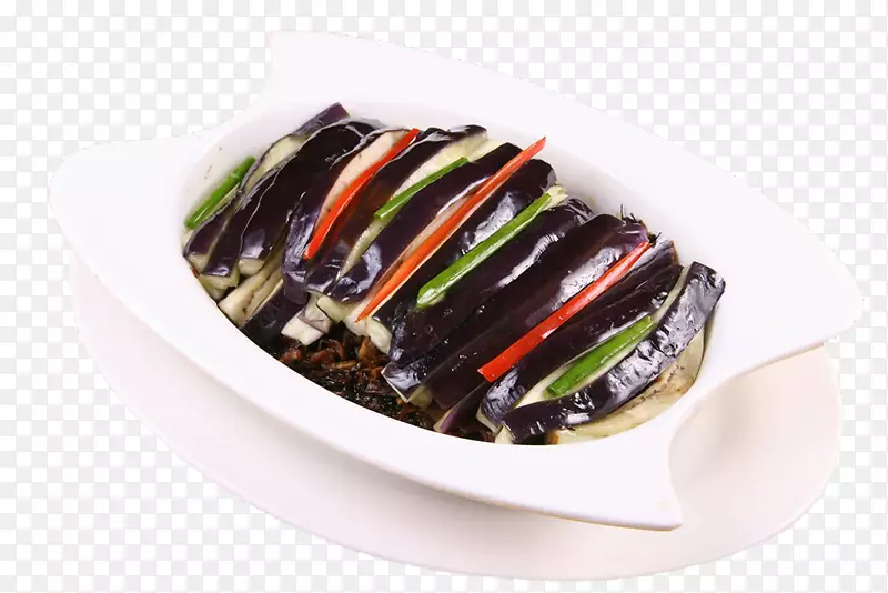 海鲜茄子蔬菜-白盘茄子