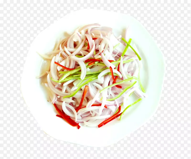 泰国料理海鲜酒店沙拉-混合洋葱丝