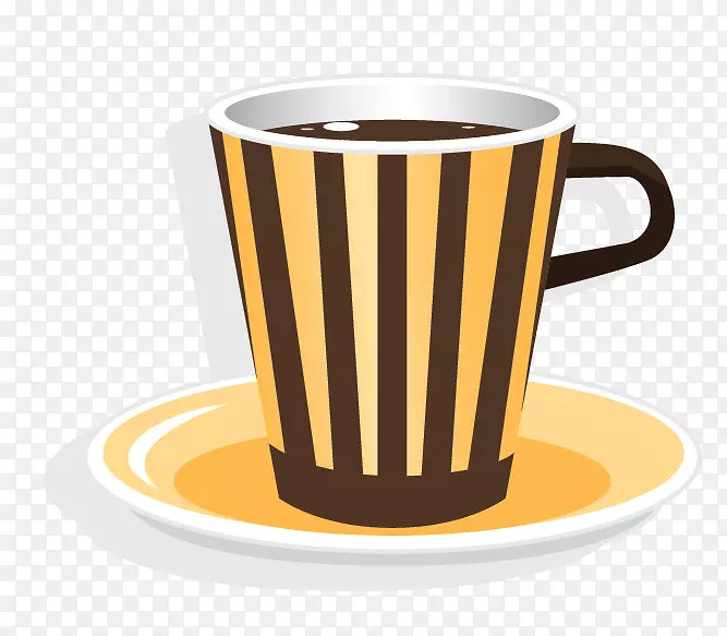 咖啡杯茶拿铁咖啡厅-创意咖啡杯