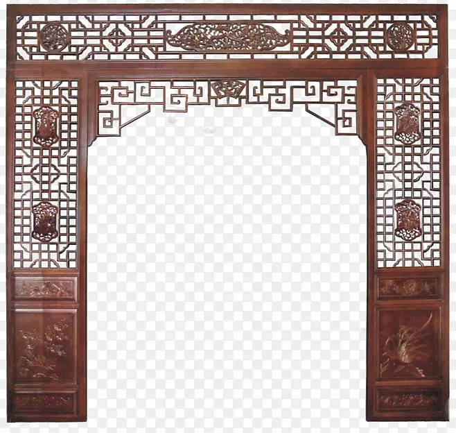 东阳门-老式雕刻木门