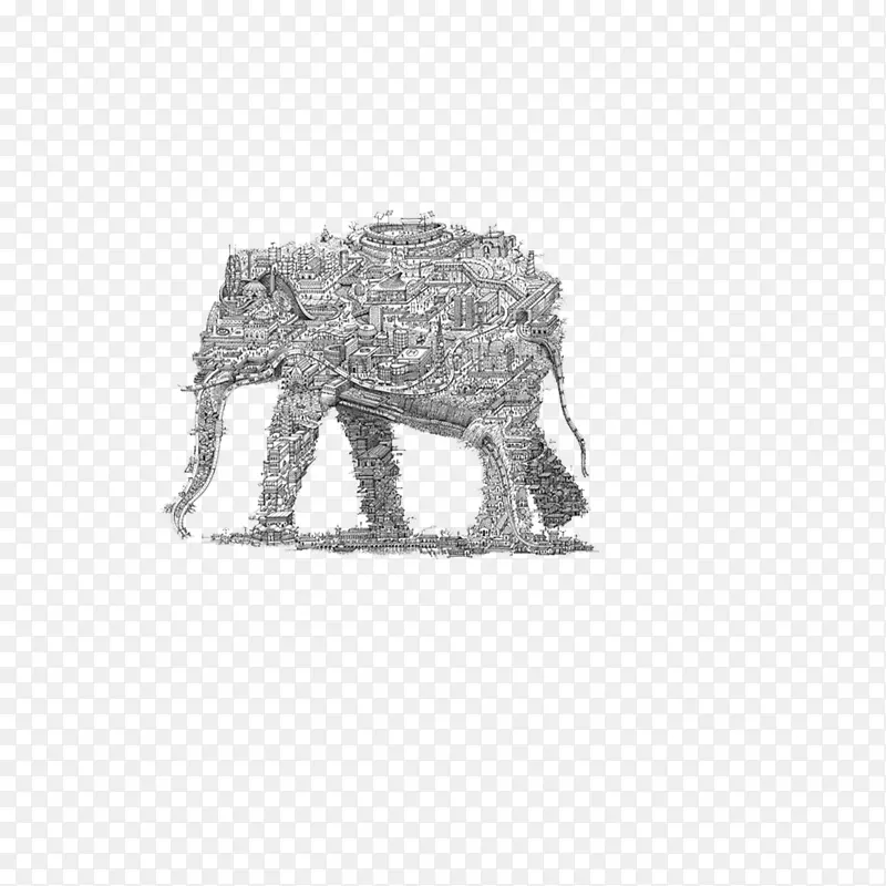 世界自然濒危物种基金宣传大象野生动物-大象