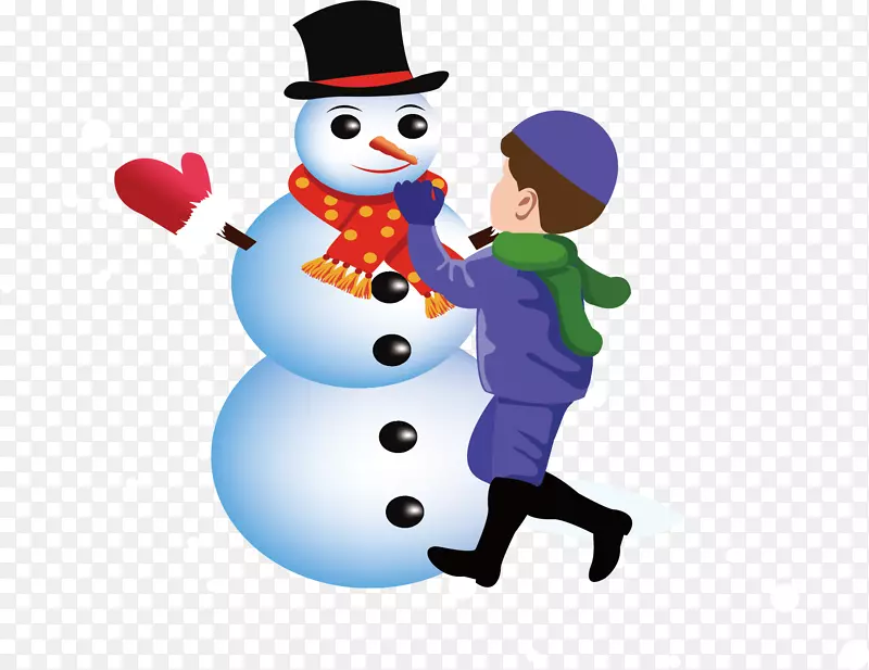 不同季节的雪人画-儿童创意雪人冬季