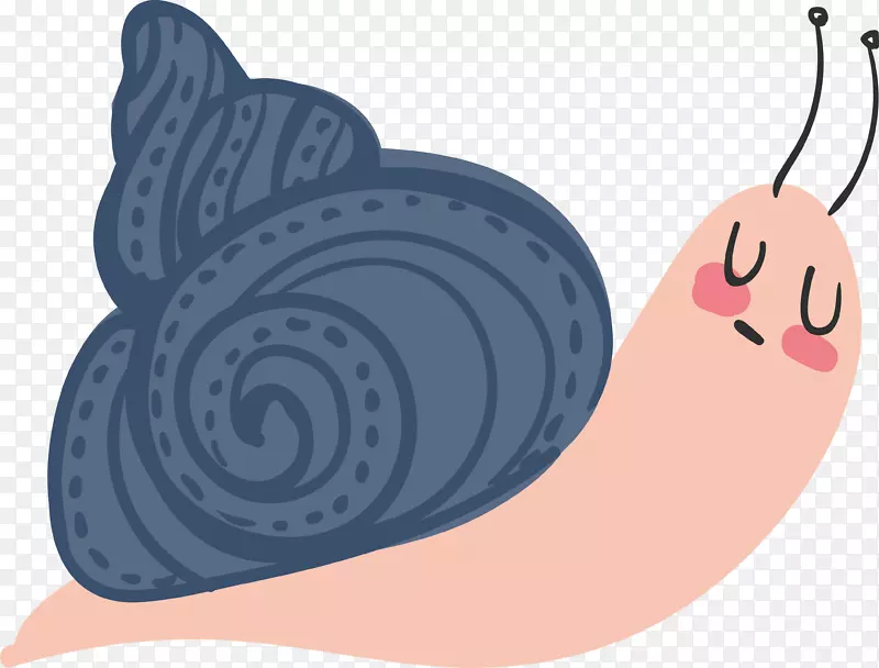 蜗牛夹艺术-无忧无虑和内容蜗牛