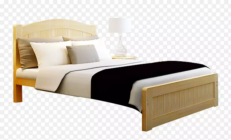 床架木家具.简易木单人床